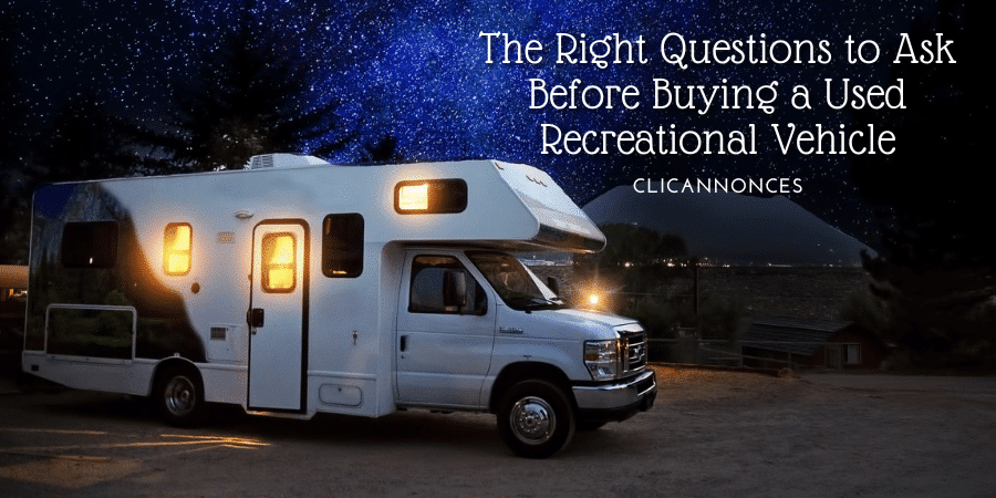 Questions to ask before buying an RV