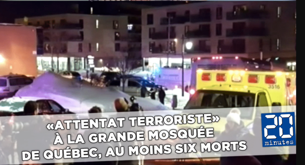 Fusillade â la mosquée de Québec