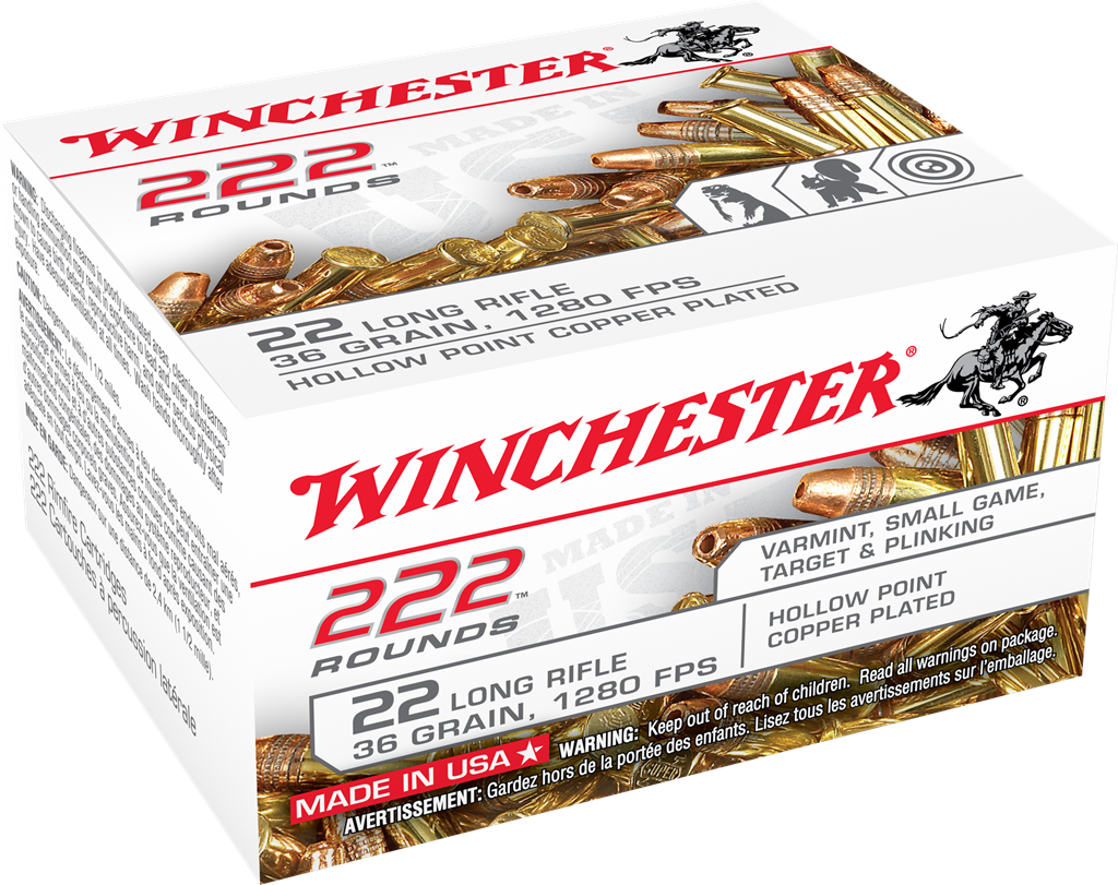 222 PACK 22LR 36GR COPPER PLATED HEAD