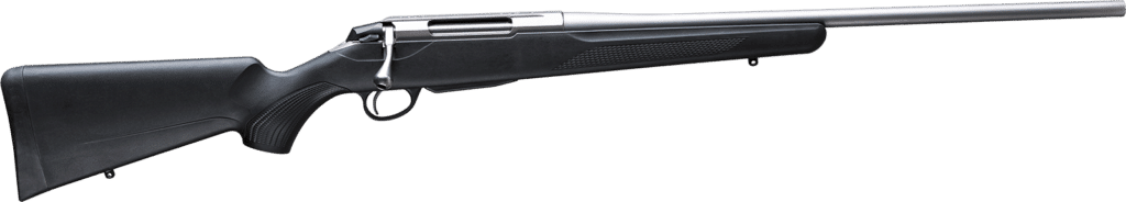 Carabine à  verrou Tikka® T3X Lite SS 7mm-08 - La carabine à  verrou Tikka® T3x Lite Stainless combine hautes performances et légèreté. Le modèle en acier inoxydable a les pièces métalliques en acier inoxydable de haute qualité de Sako. C'est un choix robuste et durable pour toutes les conditions météorologiques. Le T3x Lite Stainless est équipé de la crosse synthétique T3x avec toutes les caractéristiques modulaires et une poignée classique à  angle bas. La crosse synthétique du T3x dispose également d'un point d'attache supplémentaire qui vous permet de modifier la largeur de l'avant de la crosse. L'adhérence améliorée du T3x a un motif et une forme d'adhérence asymétriques spécialement conçus pour offrir une adhérence solide dans toutes les conditions. Le coussin de recul a également été amélioré avec une conception à  cavité creuse pour réduire l'impact du recul sur le tireur, lui permettant de se concentrer pleinement sur la précision de ses tirs. Soyez aussi silencieux que la forêt. Le stock T3x a maintenant un insert en mousse à  l'intérieur du stock arrière qui réduit le bruit généré par le stock et peut vous aider à  garder votre cible en vue. Robustesse et qualité vont de pair. Le carénage métallique du verrou recouvre et protège l'arrière du corps du verrou et le percuteur. Le récepteur est doté d'un orifice d'éjection angulaire élargi qui facilite l'alimentation d'une seule cartouche et améliore la facilité d'éjection. Gardez toujours la cible dans votre champ de vision. Le T3x a des emplacements de vis supplémentaires sur le dessus du récepteur afin que vous puissiez fixer solidement un rail picatinny - même lorsque vous utilisez des portées plus grandes. Les pattes de recul en acier extra-résistant ont une déformation minimale, même avec des calibres magnum. - 1299.99 $ à vendre sur le site d'annonces classées Clicannonces.ca