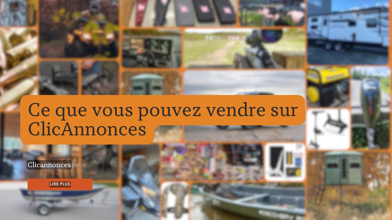 Ce que vous pouvez vendre sur ClicAnnonces