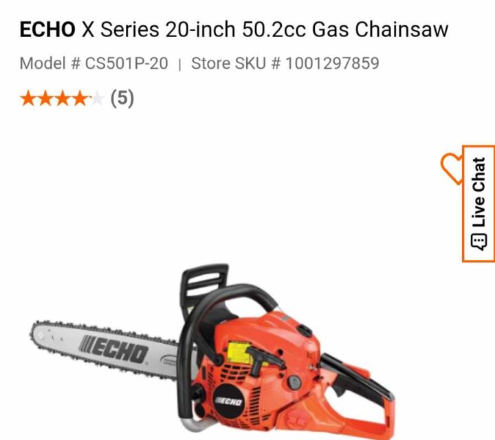 Scie a chaine echo 501p