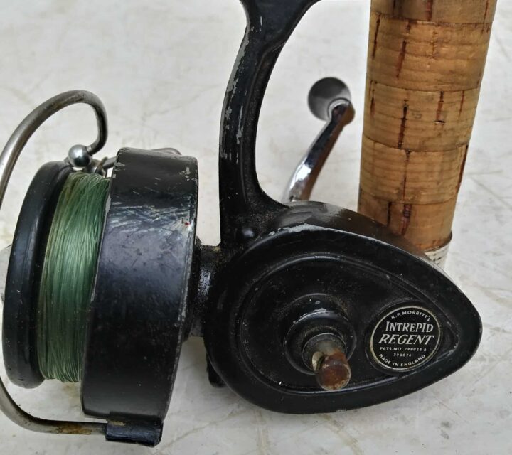 vintage lancer léger bambou/fibre 82 pouces des années 50 impeccable et moulinet vintage regency