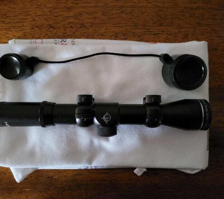 Télescope Horton pour arbalète model: Mult-A-Range 4x32mm scope SS047 avec monture et cap