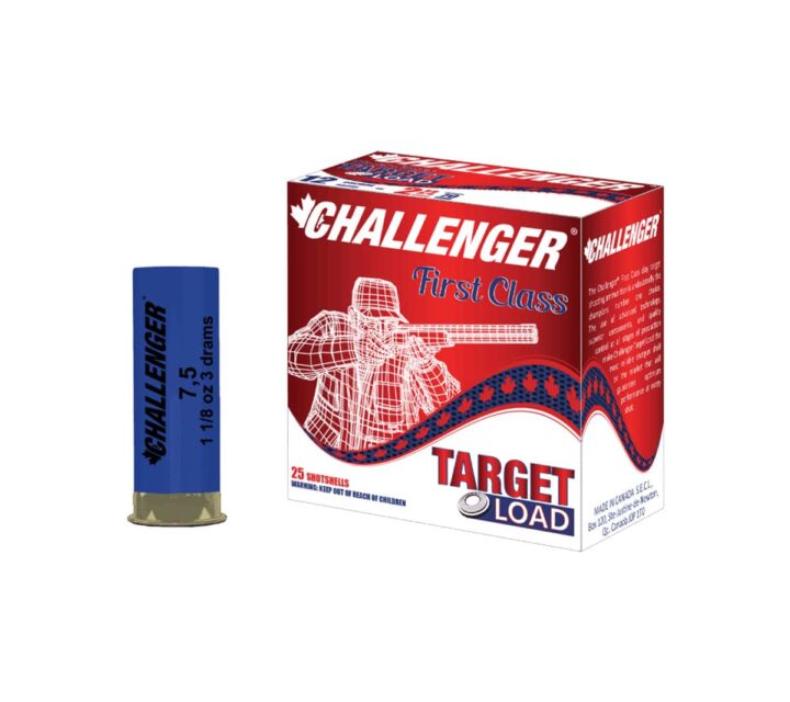 Découvrez le Challenger Target Load 12 Gauge 3 Dram 1 Once #8 - conçu pour la précision et les performances sur le terrain. Avec 25 cartouches par paquet