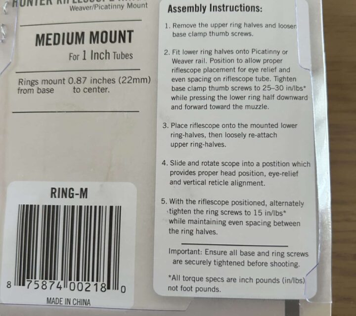 Ring vortex médium pour télescope tube 1 pouce.
