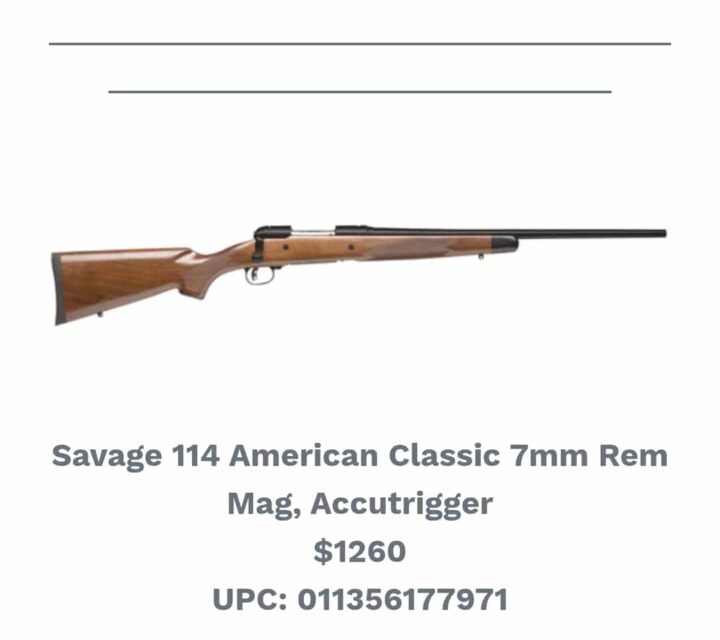 Savage 114 american classic