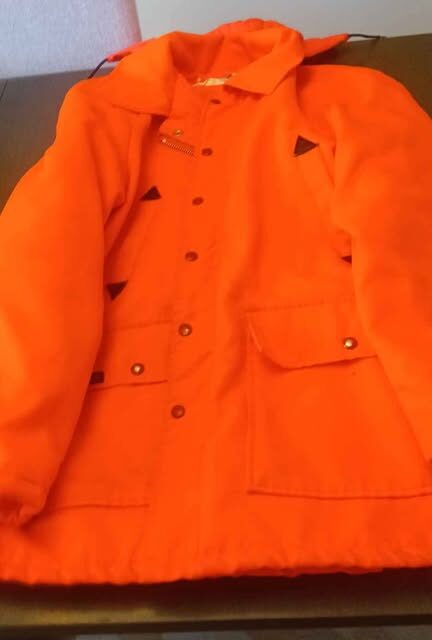 Manteau de chasse  orange x large