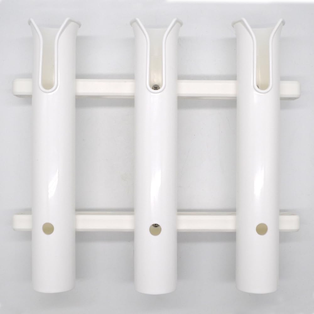 Lot de 3 supports de canne à pêche avec 1 tube de rechange pour pêche en bateau