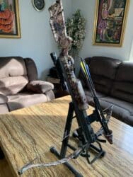 ARBALETE EXCALIBUR EXOMAX 350 PIED/SEC 225 LBS CAMOUFLAGE REALTREE. EN EXCELLENTE CONDITION