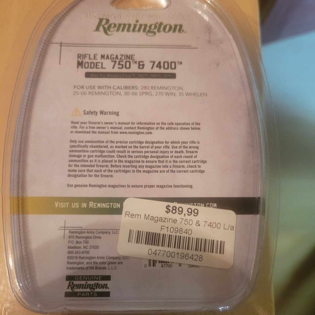 CLIP REMINGTON MODEL 750 ET 7400