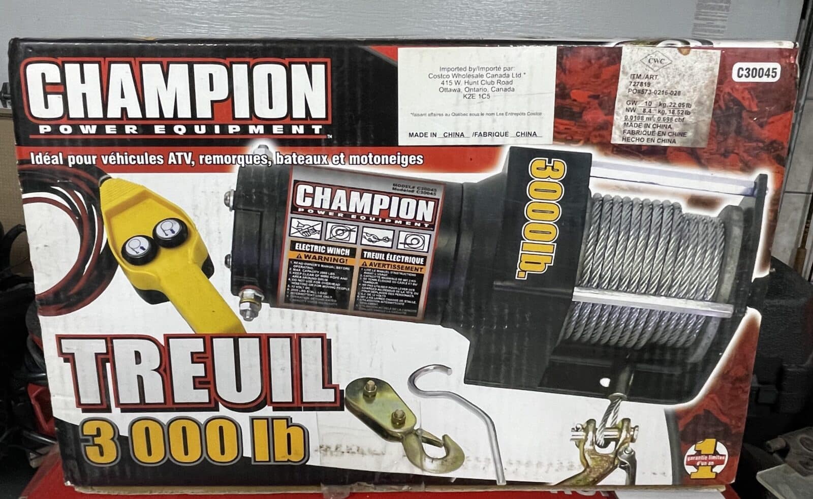 Treuil 12 volt