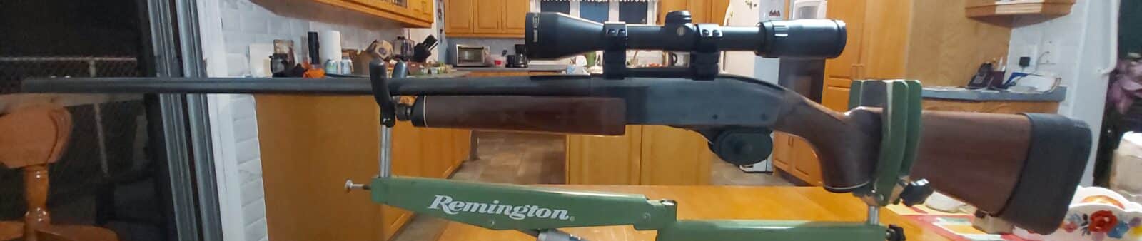 CARABINE REMINGTON 7600, 270Win a pompe avec TELESCOPE.