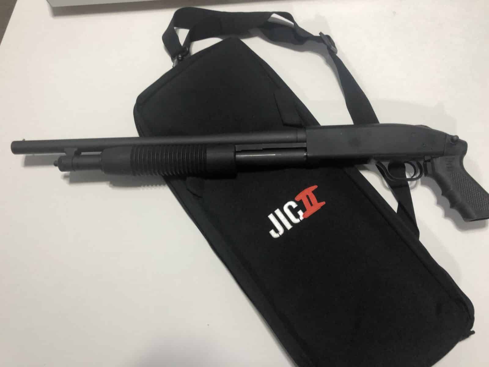 Fusil à pompe Mossberg 500 JIC2 cruiser , calibre 12GA, canon 18,5