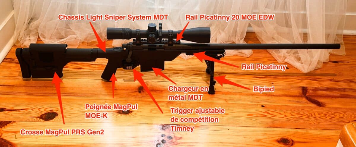 Remington 700 Long Range avec crosse MDT et télescope NightForce