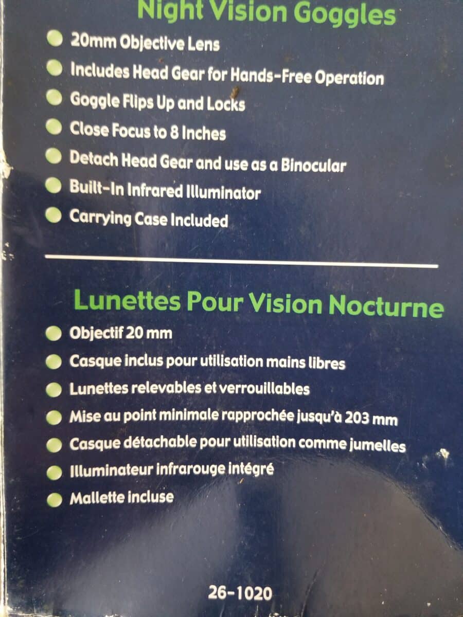 Casque de vision de nuit