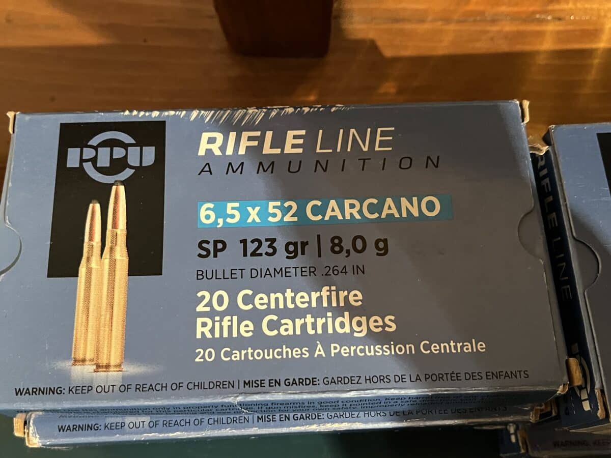 Lot carabine carcano avec balles