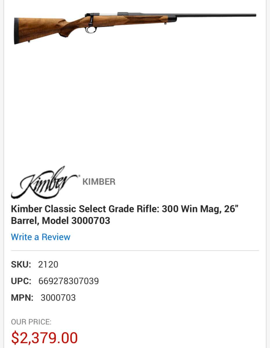 Kimber neuve classique