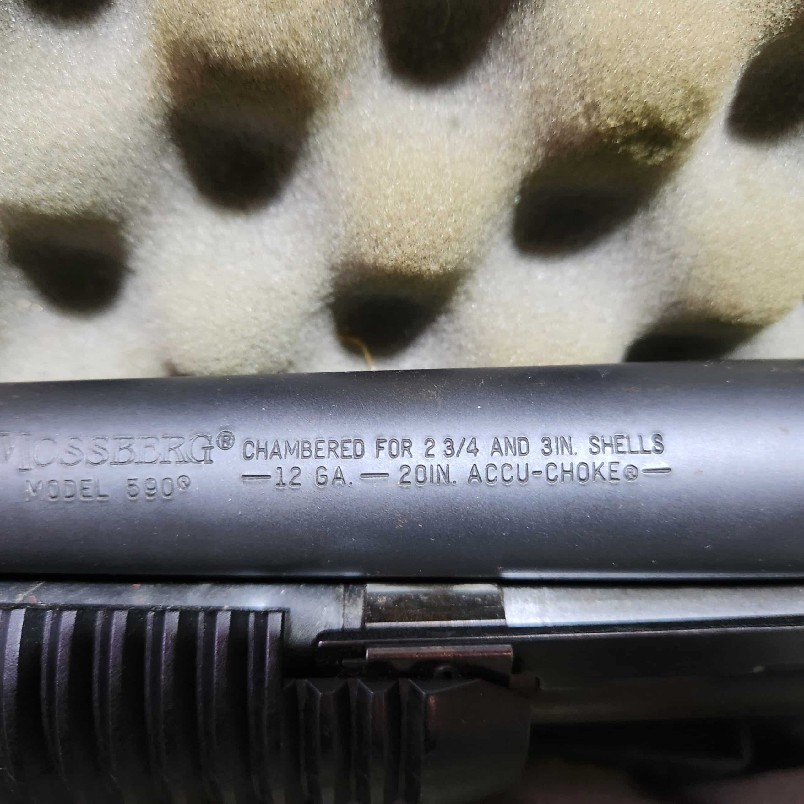 Mossberg 590 tactical 12 ga 3” 20” tri-rail