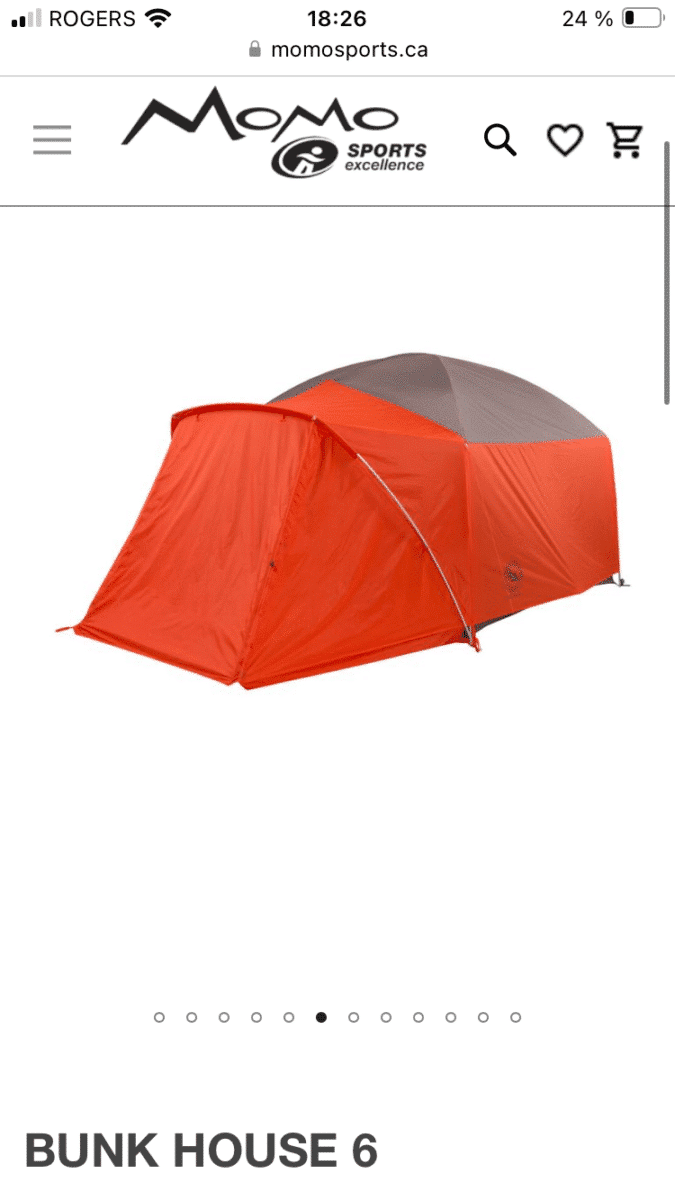 Tente 6 personnes Big Agnes