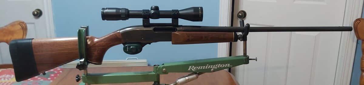 Carabine REMINGTON 7600, 270 win a pompe,1 chargeur, 1 telescope .