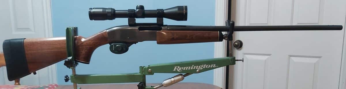 Carabine REMINGTON 7600, 270 win a pompe,1 chargeur, 1 telescope .