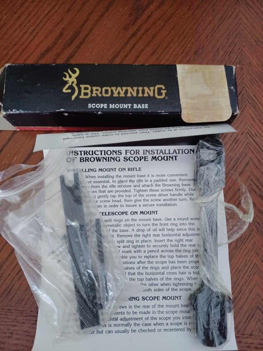 Base de monture Browning pour scope modèle 8017