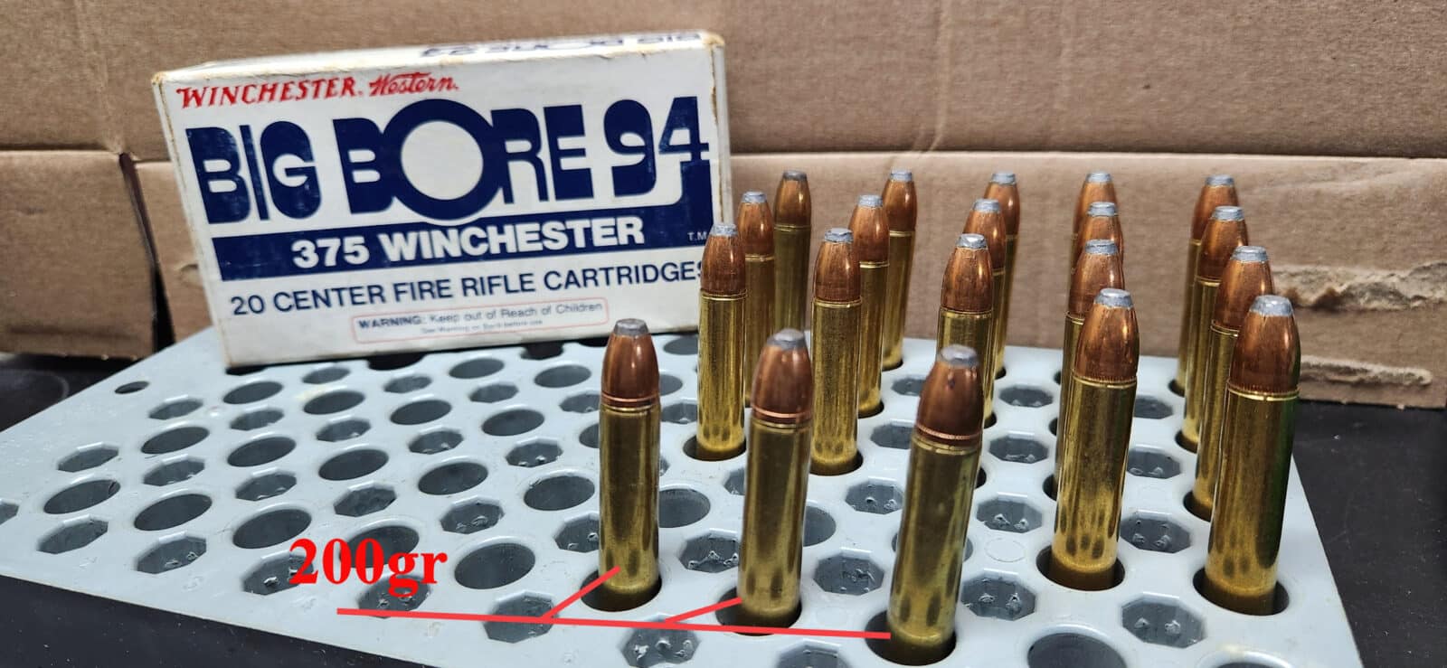 Munitions pour la 375 Winchester