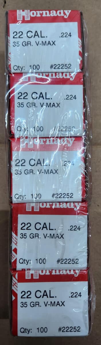 Boulets Hornady v-max 35gr pn:22252 cal.22