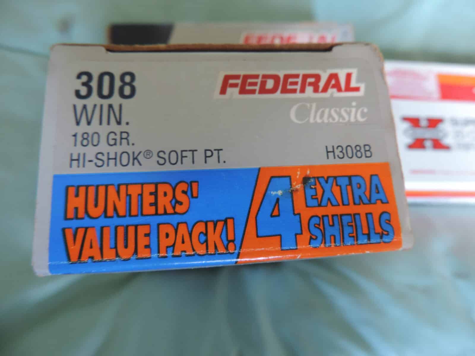 Munitions Fédéral 308 180 gr 2 boites (48) Winchester180gr 1bte