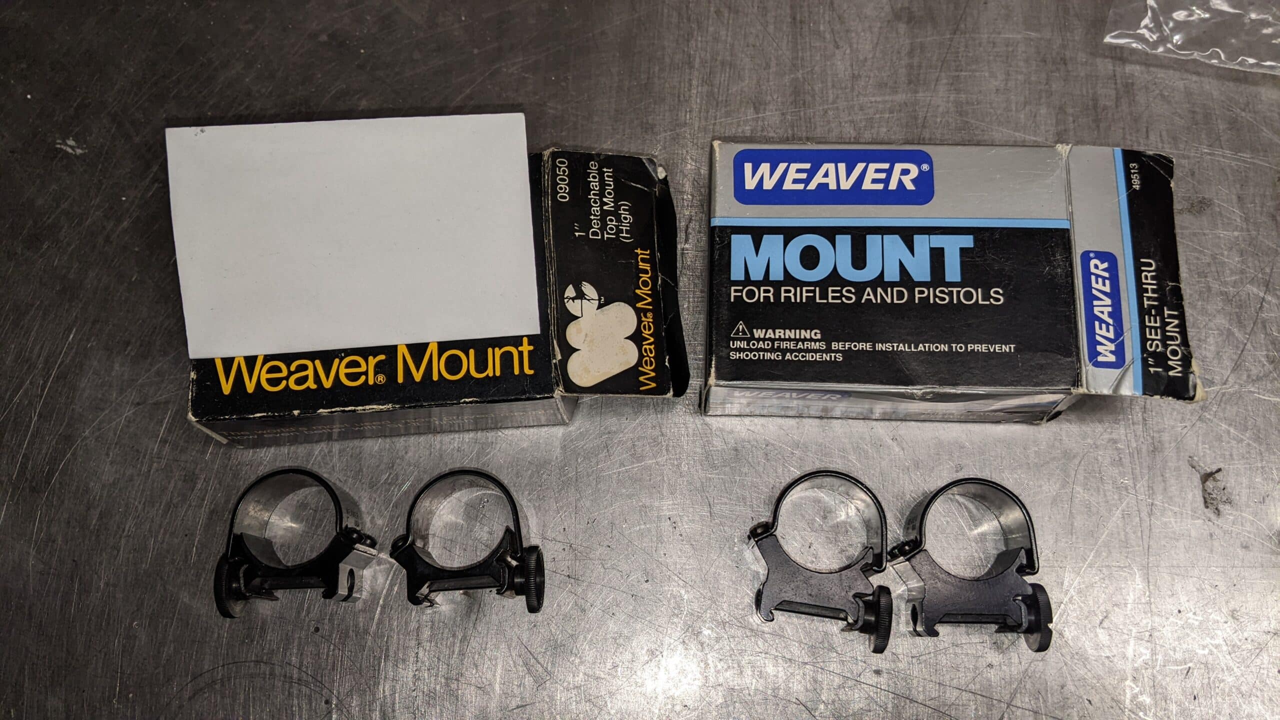2. set de bracket marque Weaver 1 po