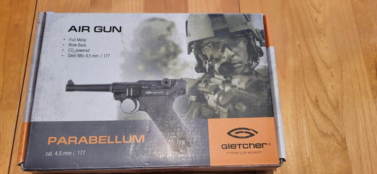 Pistolet a air comprimé Gletcher Parabellum