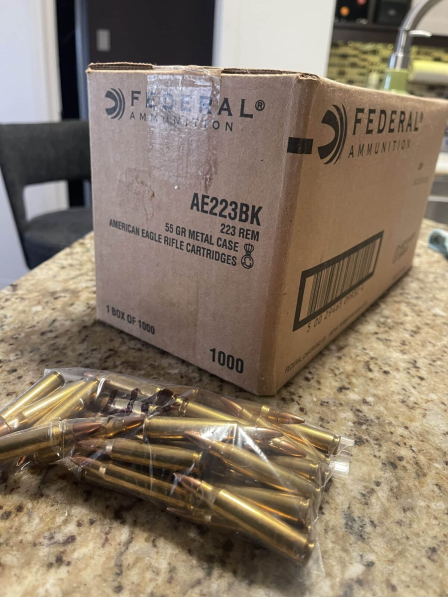 fédéral 223 rem 55 gr Target $ 25.00 pour 50 et $ 400.00 pour 1000