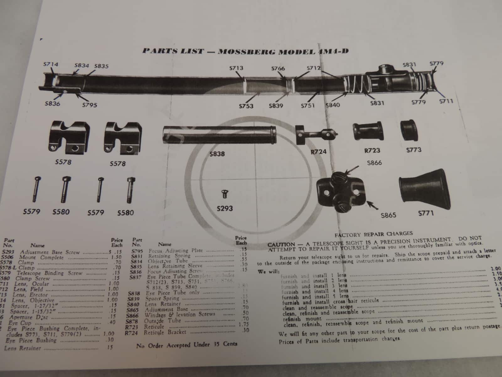 telescope moosberg 4m4-d prix reduit 175.00