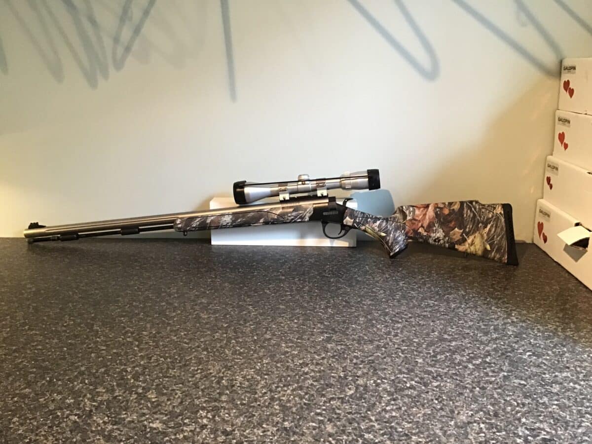 Fusil Remington Genesis calibre 50 avec telescope et accessoires