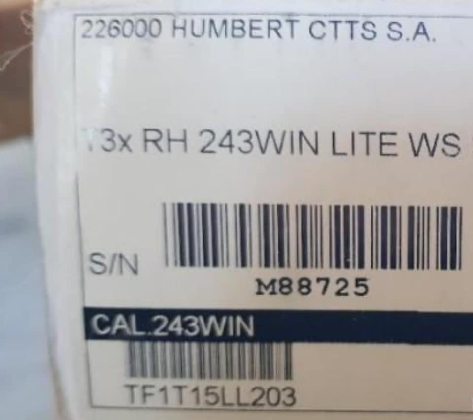 Tikka T3x Lite 243 Win – Neuve