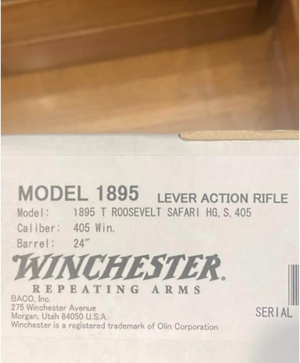 superbe carabine WINCHESTER commémorative mod. 1895 T. Roosevelt S