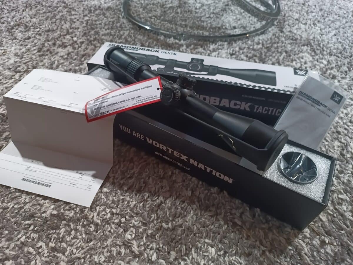 Vortex Diamondback Tactical 6-24×50 FFP MRAD Reticle EBR-2C