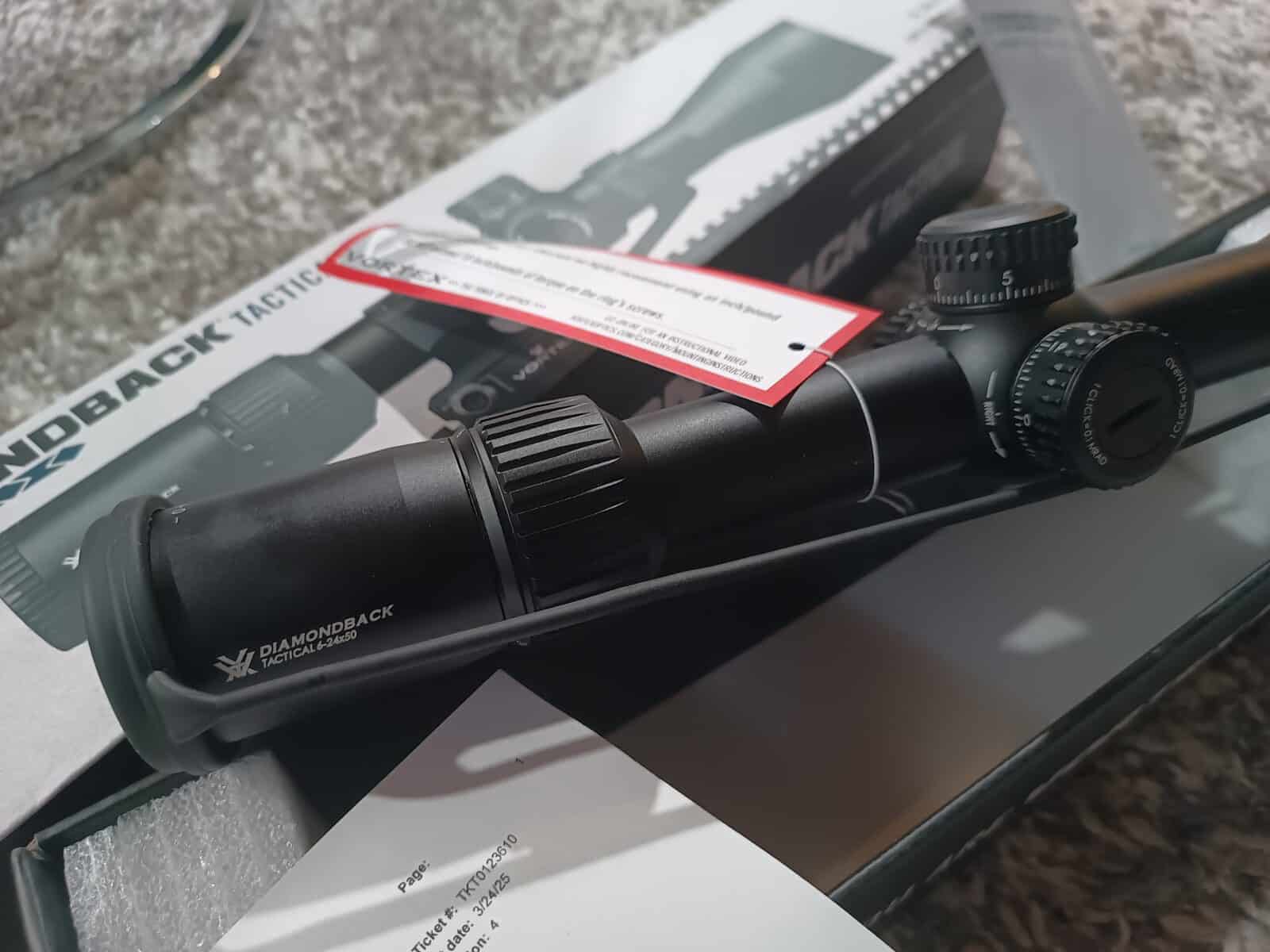 Vortex Diamondback Tactical 6-24×50 FFP MRAD Reticle EBR-2C