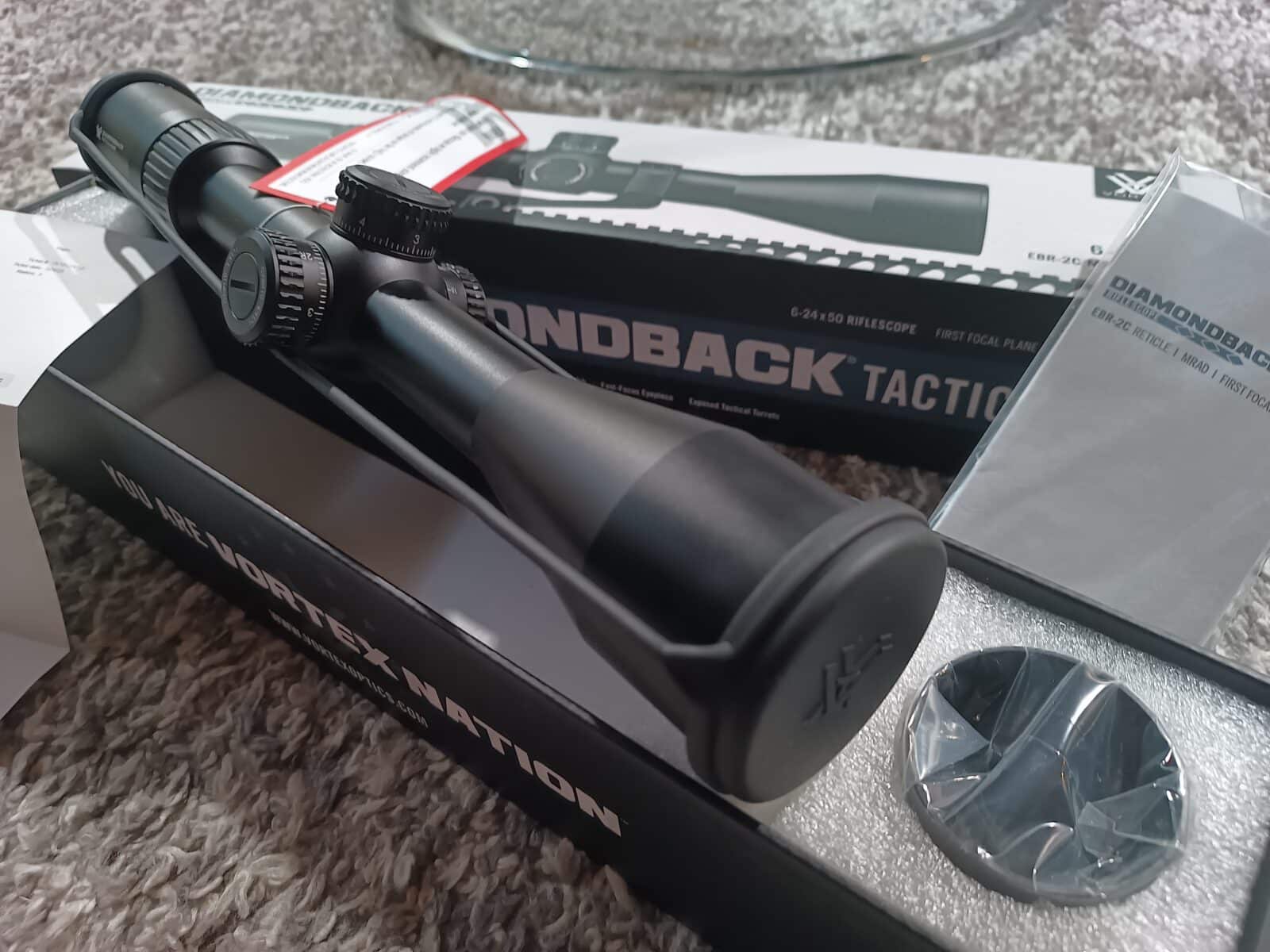 Vortex Diamondback Tactical 6-24×50 FFP MRAD Reticle EBR-2C