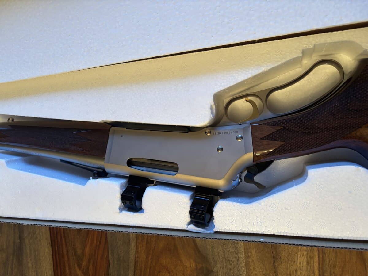 6.5 CREEDMOOR NEUVE BROWNING À LEVIER STAINLESS STEEL