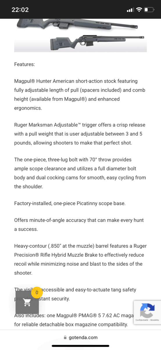 Ruger américain hunter