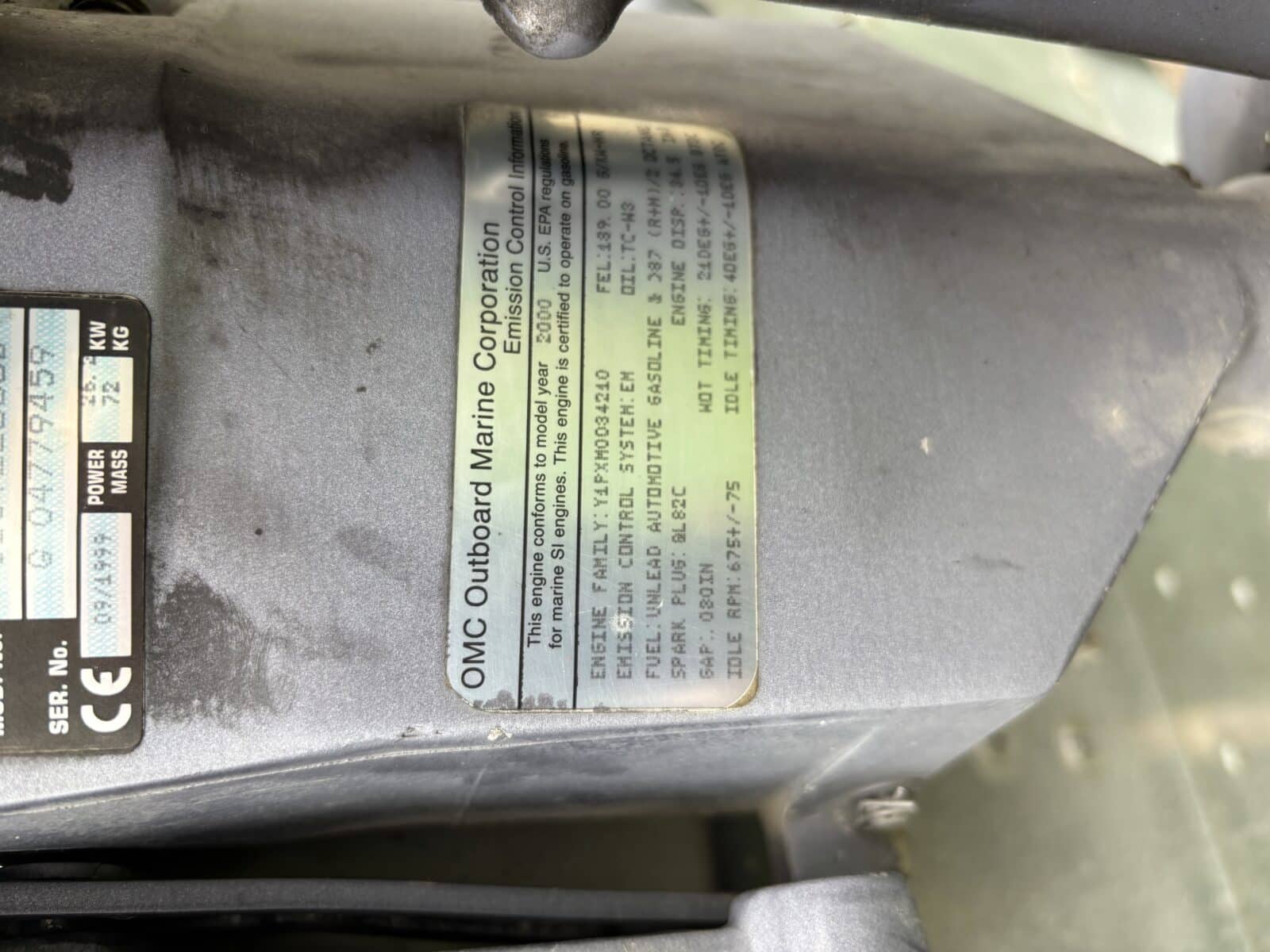Moteur Johnson 35 hp