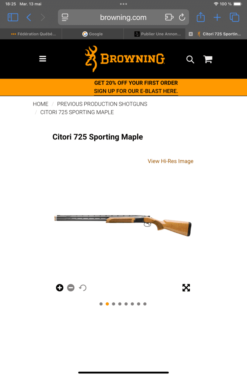 Browning 725 o/u 12 ga 32’