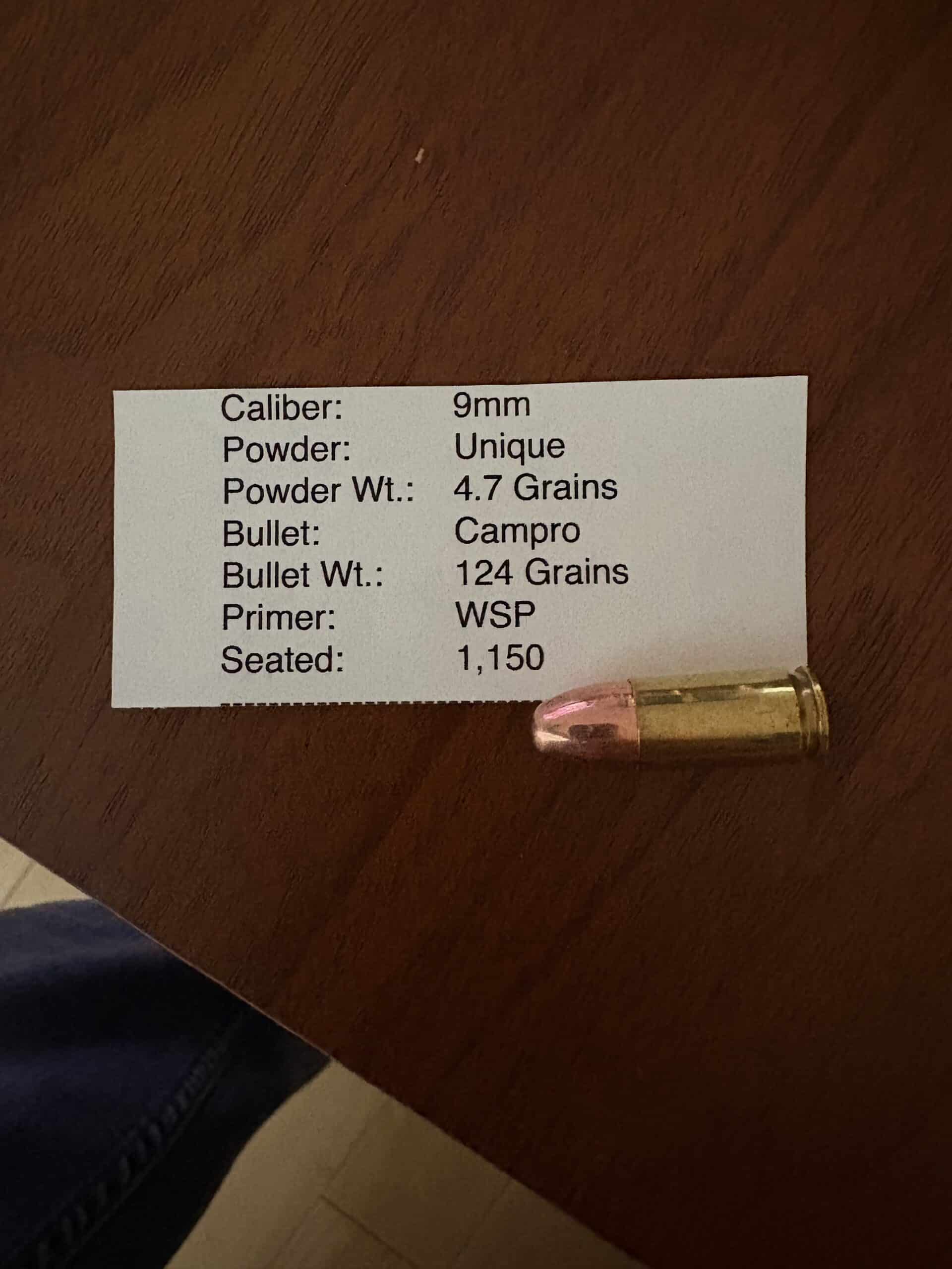 Munition 9mm