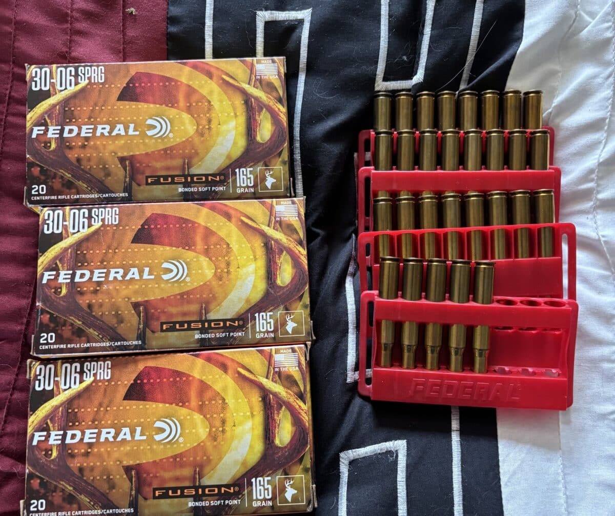 Lot de 89 Munition 30-06 165 gr fédéral