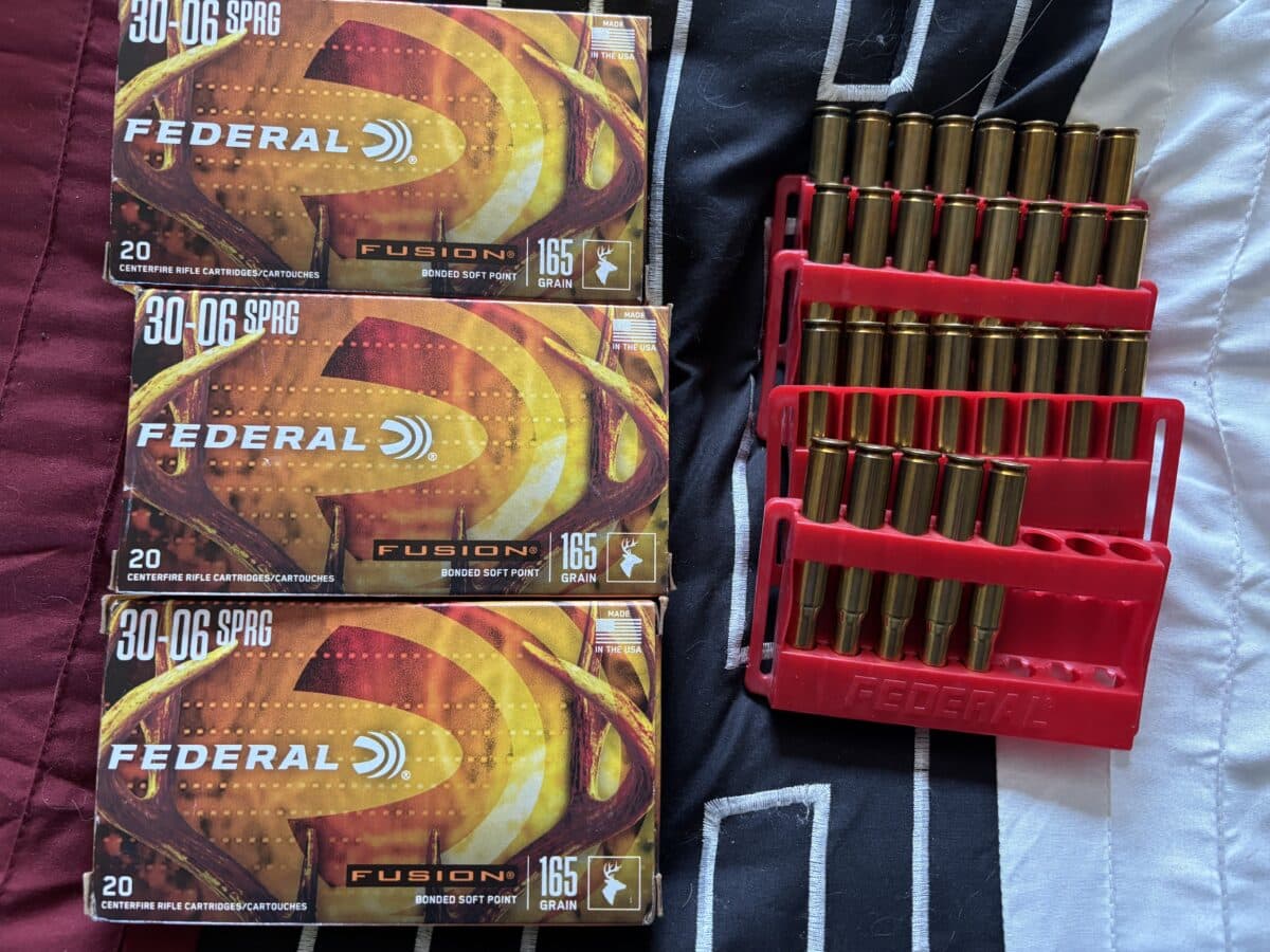 Lot de 89 Munition 30-06 165 gr fédéral