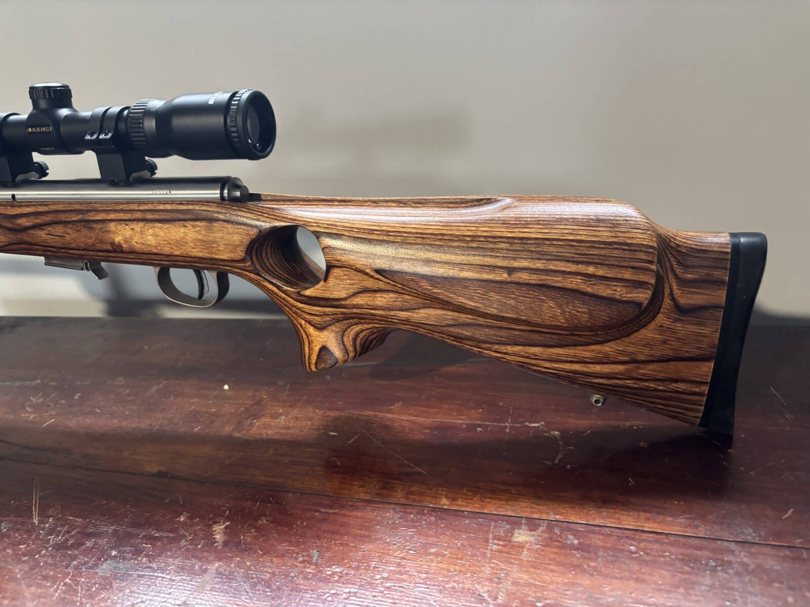 17 HMR savage 93R17 stainless avec scoop bipod