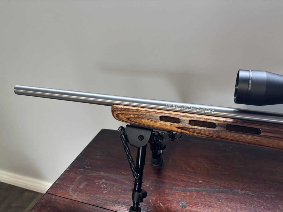 17 HMR savage 93R17 stainless avec scoop bipod