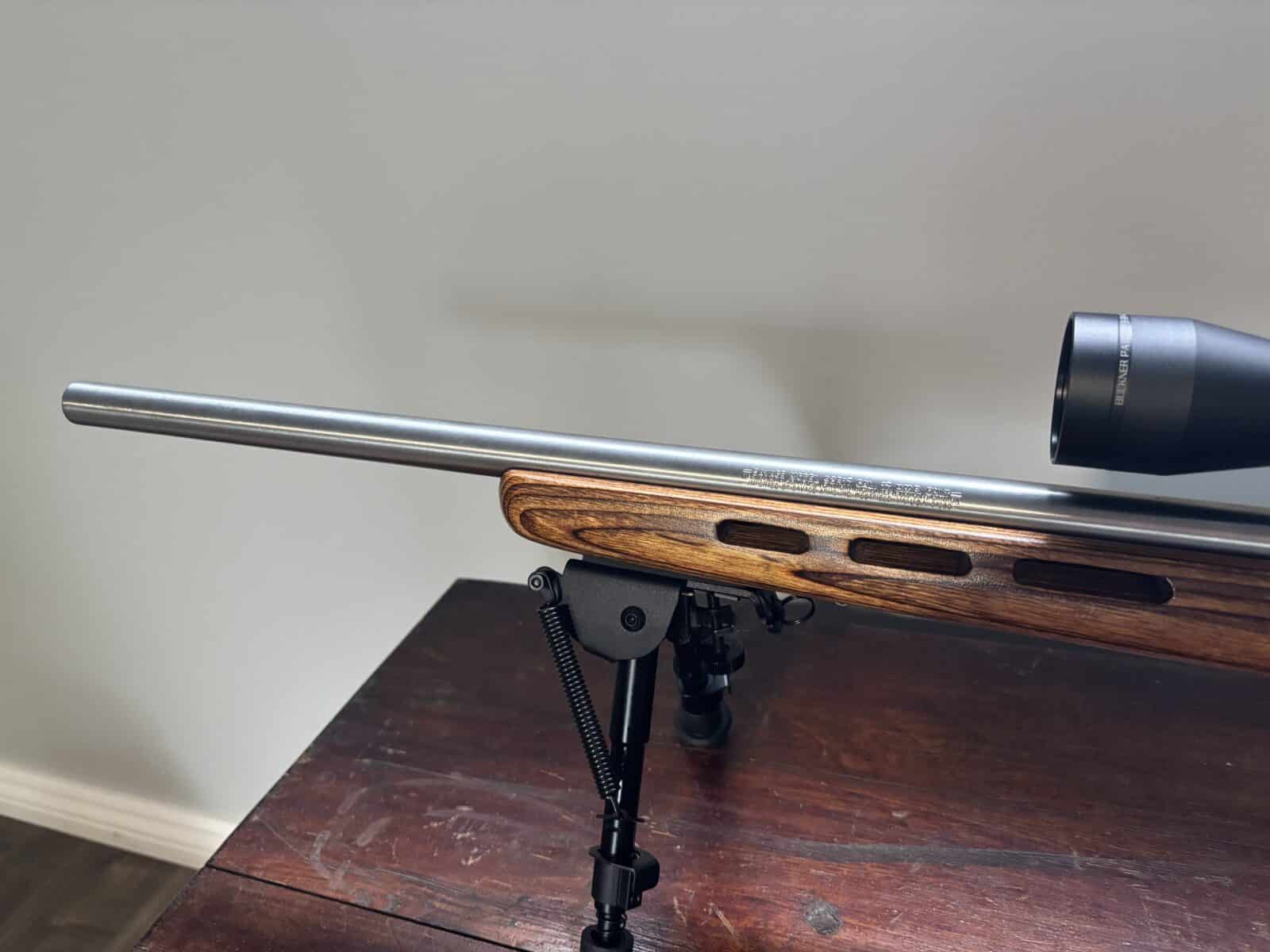17 HMR savage 93R17 stainless avec scoop bipod